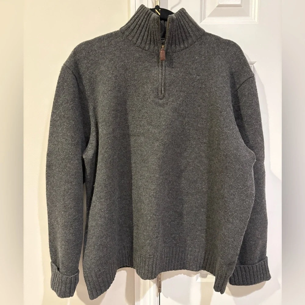 Polo Ralph Lauren 100% Lambswool quarter Zip Sweater